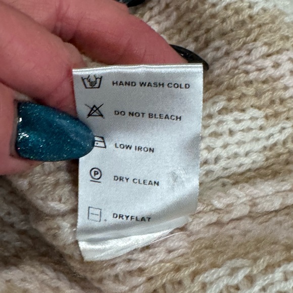 ANN MASHBURN women’s tan CASHMERE mock turtle neck sleeveless sweater sz XL - Picture 6 of 7